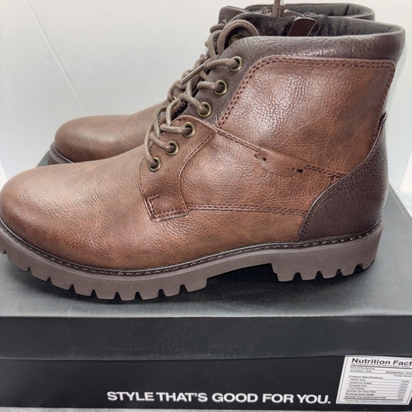 Nick Graham Size 8 Zip/lace Up Barkley Brown Boots main image 8